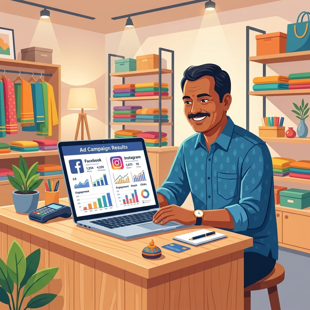 Shopkeeper running ads easily